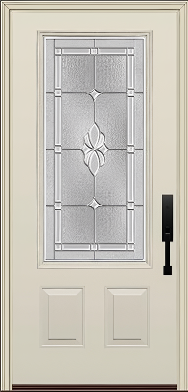ProVia Legacy Single Entry Door 440 Style Somerset Decorative Glass with Zinc Caming and Low-E - Doors and Beyond