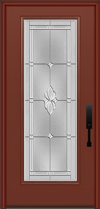 ProVia Legacy Single Entry Door 460 Style Somerset Decorative Glass with Zinc Caming and Low-E - Doors and Beyond