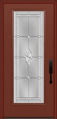 ProVia Legacy Single Entry Door 460 Style Somerset Decorative Glass with Zinc Caming and Low-E - Doors and Beyond