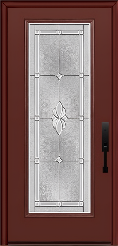 ProVia Legacy Single Entry Door 460 Style Somerset Decorative Glass with Zinc Caming and Low-E - Doors and Beyond