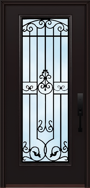 ProVia Legacy Single Entry Door 460 Style Barcelona Decorative Glass Clear Glass and Low E Glass - Doors and Beyond
