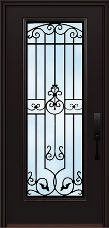 ProVia Legacy Single Entry Door 460 Style Barcelona Decorative Glass Clear Glass and Low E Glass - Doors and Beyond