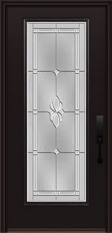 ProVia Legacy Single Entry Door 460 Style Somerset Decorative Glass with Zinc Caming and Low-E - Doors and Beyond