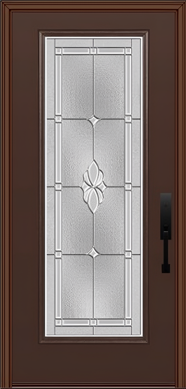 ProVia Legacy Single Entry Door 460 Style Somerset Decorative Glass with Zinc Caming and Low-E - Doors and Beyond