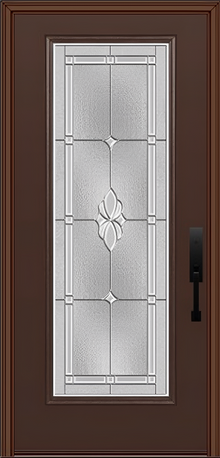 ProVia Legacy Single Entry Door 460 Style Somerset Decorative Glass with Zinc Caming and Low-E - Doors and Beyond