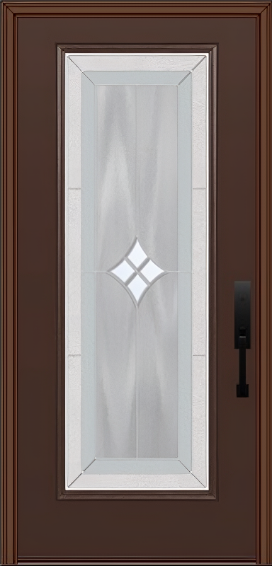ProVia Legacy Single Entry Door 460 Style Aria Decorative Glass with Zinc Caming and Low-E - Doors and Beyond