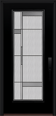 ProVia Legacy Single Entry Door 460 Style Manhattan Decorative Glass with Patina Caming and Low-E - Doors and Beyond