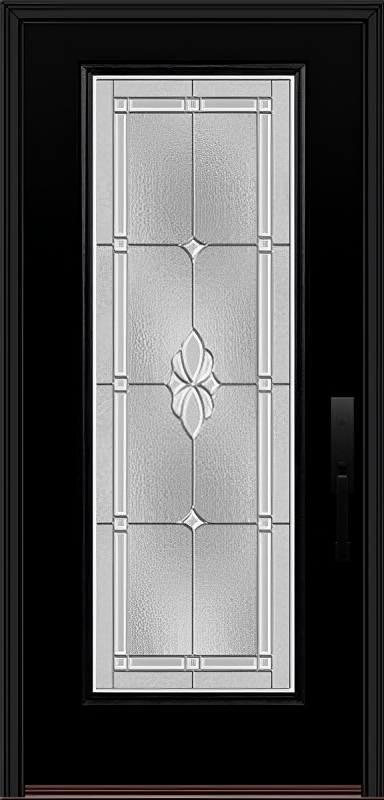ProVia Legacy Single Entry Door 460 Style Somerset Decorative Glass with Zinc Caming and Low-E - Doors and Beyond