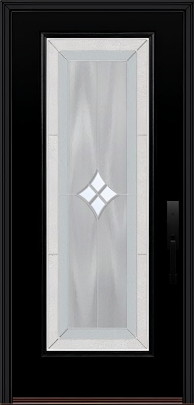 ProVia Legacy Single Entry Door 460 Style Aria Decorative Glass with Zinc Caming and Low-E - Doors and Beyond