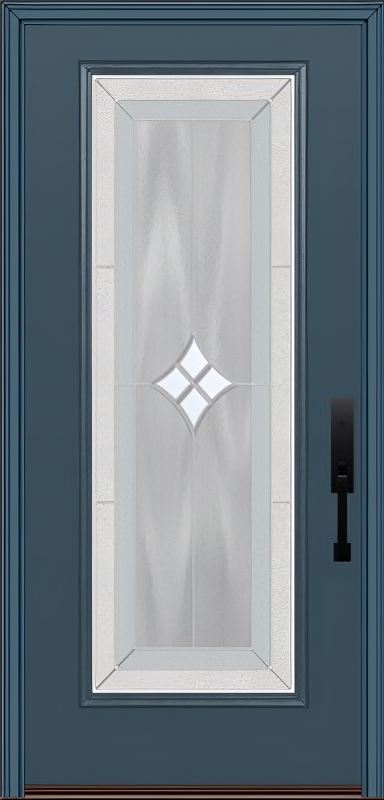 ProVia Legacy Single Entry Door 460 Style Aria Decorative Glass with Zinc Caming and Low-E - Doors and Beyond