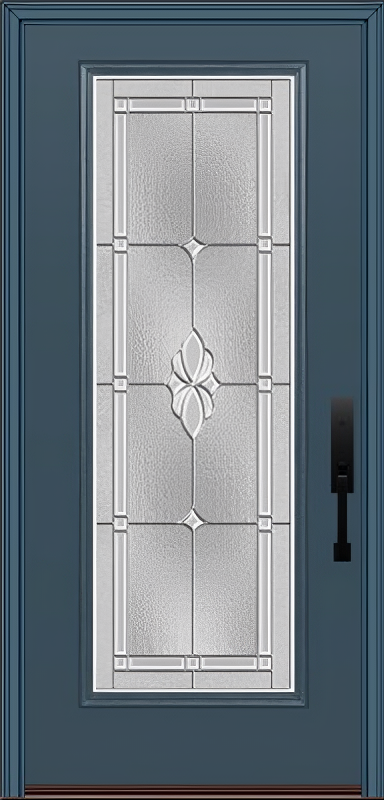 ProVia Legacy Single Entry Door 460 Style Somerset Decorative Glass with Zinc Caming and Low-E - Doors and Beyond