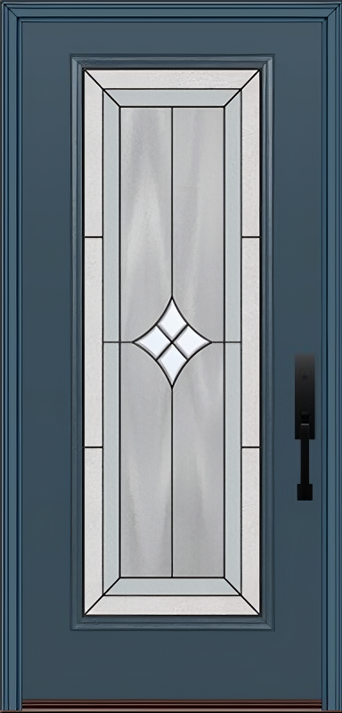 ProVia Legacy Single Entry Door 460 Style Aria Decorative Glass with Patina Caming and Low-E - Doors and Beyond