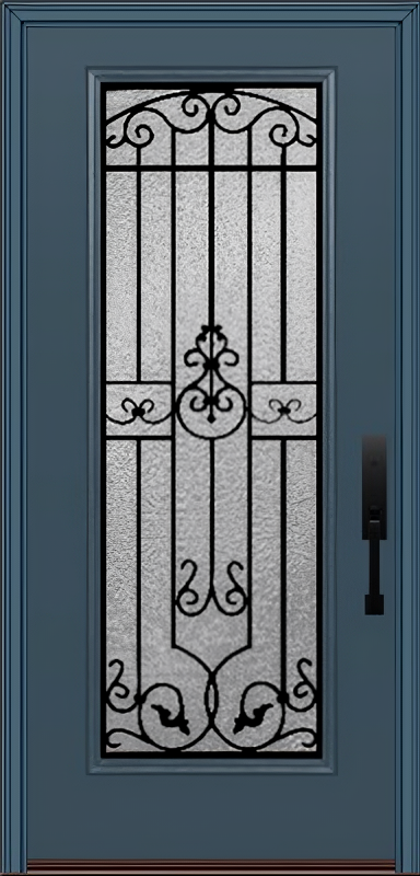ProVia Legacy Single Entry Door 460 Style Barcelona Decorative Glass With Gluechip Privacy Glass - Doors and Beyond
