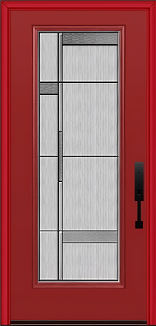 ProVia Legacy Single Entry Door 460 Style Manhattan Decorative Glass with Patina Caming and Low-E - Doors and Beyond