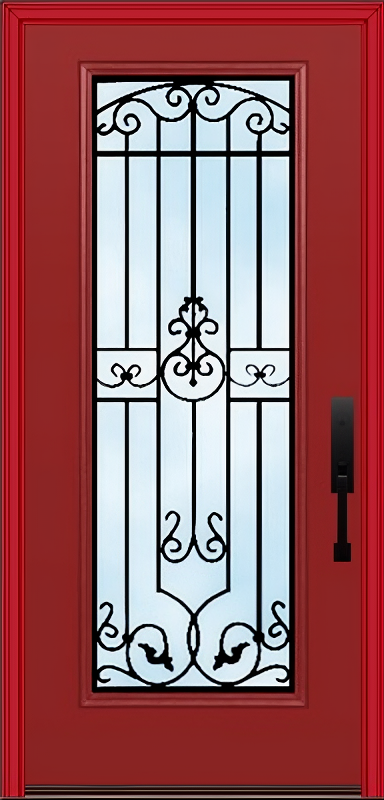 ProVia Legacy Single Entry Door 460 Style Barcelona Decorative Glass Clear Glass and Low E Glass - Doors and Beyond