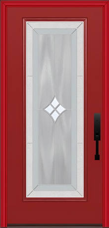 ProVia Legacy Single Entry Door 460 Style Aria Decorative Glass with Zinc Caming and Low-E - Doors and Beyond