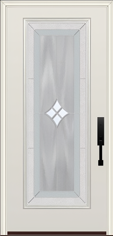 ProVia Legacy Single Entry Door 460 Style Aria Decorative Glass with Zinc Caming and Low-E - Doors and Beyond