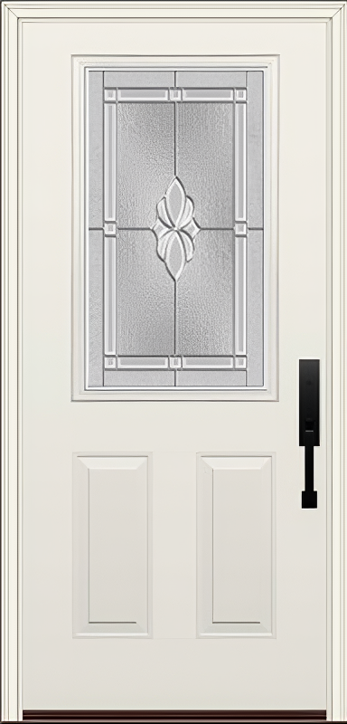 ProVia Legacy Single Entry Door 430 Style Somerset Decorative Glass with Zinc Caming and Low-E - Doors and Beyond