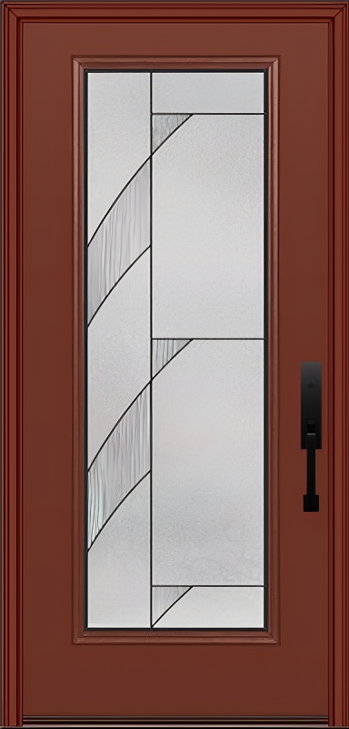 ProVia Legacy Single Entry Door 460 Style Tidal Decorative Glass with Patina Caming and Low-E - Doors and Beyond