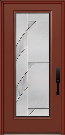ProVia Legacy Single Entry Door 460 Style Tidal Decorative Glass with Patina Caming and Low-E - Doors and Beyond