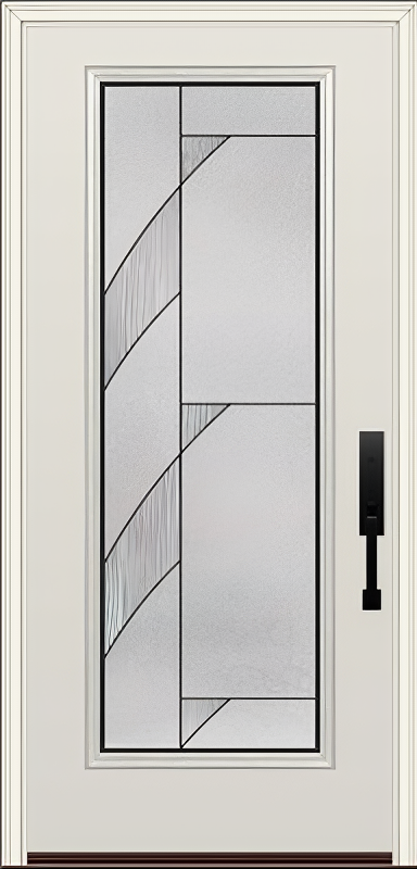 ProVia Legacy Single Entry Door 460 Style Tidal Decorative Glass with Patina Caming and Low-E - Doors and Beyond