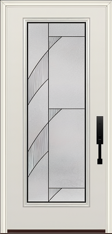 ProVia Legacy Single Entry Door 460 Style Tidal Decorative Glass with Patina Caming and Low-E - Doors and Beyond