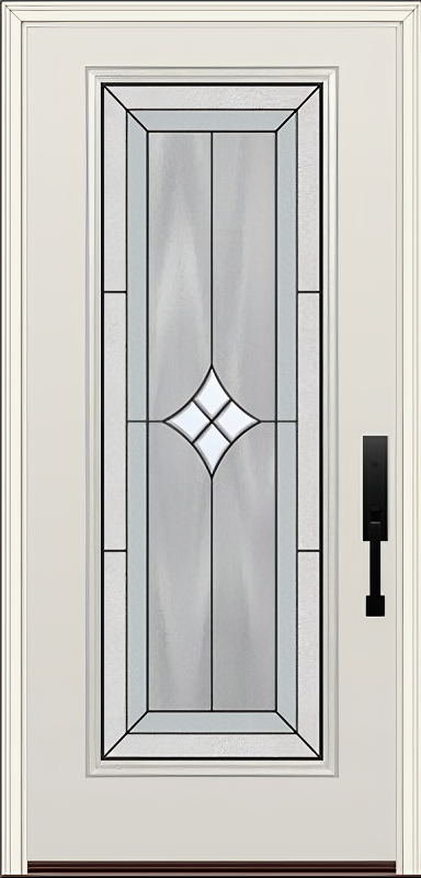 ProVia Legacy Single Entry Door 460 Style Aria Decorative Glass with Patina Caming and Low-E - Doors and Beyond