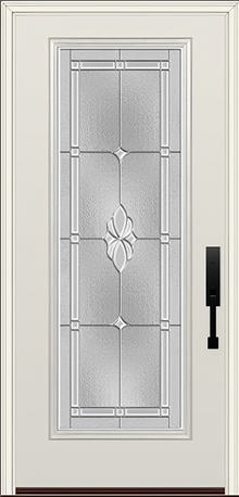 ProVia Legacy Single Entry Door 460 Style Somerset Decorative Glass with Zinc Caming and Low-E - Doors and Beyond