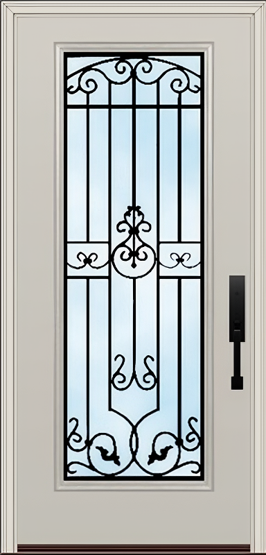 ProVia Legacy Single Entry Door 460 Style Barcelona Decorative Glass Clear Glass and Low E Glass - Doors and Beyond