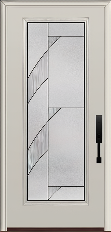 ProVia Legacy Single Entry Door 460 Style Tidal Decorative Glass with Patina Caming and Low-E - Doors and Beyond