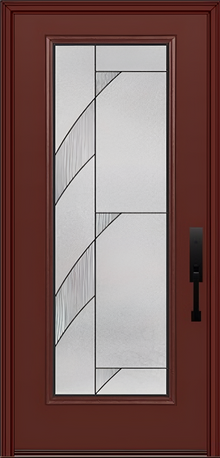 ProVia Legacy Single Entry Door 460 Style Tidal Decorative Glass with Patina Caming and Low-E - Doors and Beyond
