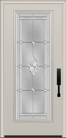 ProVia Legacy Single Entry Door 460 Style Somerset Decorative Glass with Zinc Caming and Low-E - Doors and Beyond