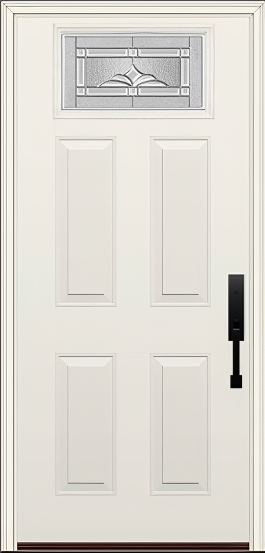 ProVia Legacy Single Entry Door 420 Style Somerset Decorative Glass with Zinc Caming and Low-E - Doors and Beyond