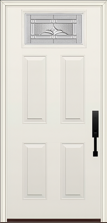 ProVia Legacy Single Entry Door 420 Style Somerset Decorative Glass with Zinc Caming and Low-E - Doors and Beyond