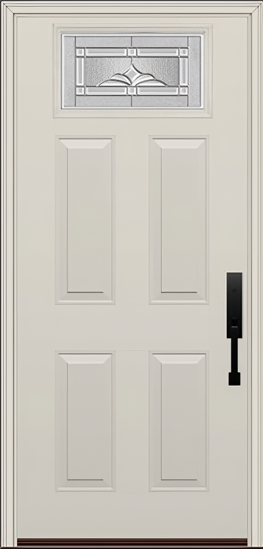 ProVia Legacy Single Entry Door 420 Style Somerset Decorative Glass with Zinc Caming and Low-E - Doors and Beyond