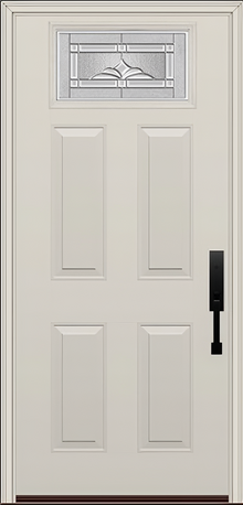 ProVia Legacy Single Entry Door 420 Style Somerset Decorative Glass with Zinc Caming and Low-E - Doors and Beyond