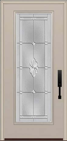 ProVia Legacy Single Entry Door 460 Style Somerset Decorative Glass with Zinc Caming and Low-E - Doors and Beyond