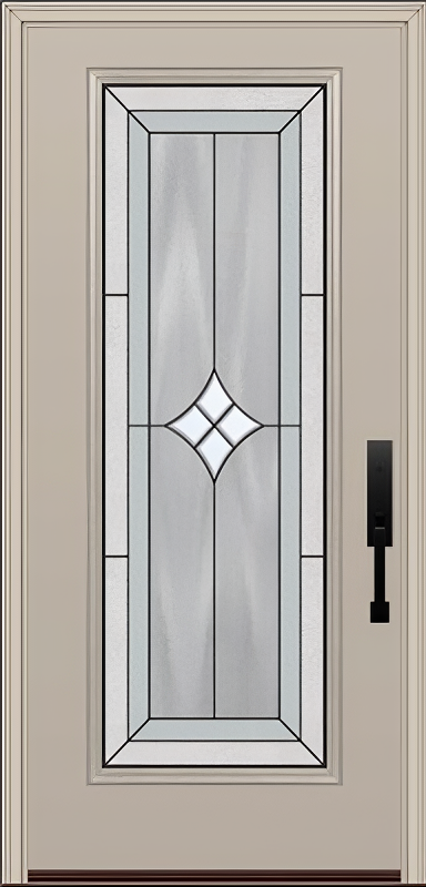 ProVia Legacy Single Entry Door 460 Style Aria Decorative Glass with Patina Caming and Low-E - Doors and Beyond