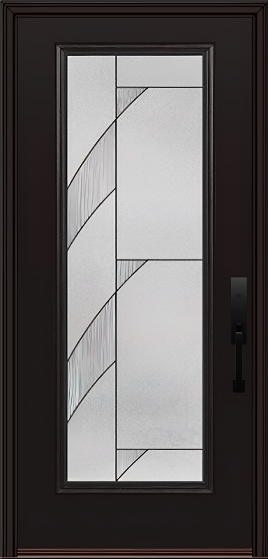 ProVia Legacy Single Entry Door 460 Style Tidal Decorative Glass with Patina Caming and Low-E - Doors and Beyond