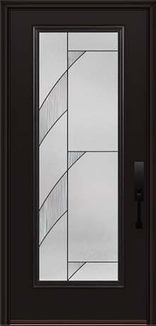 ProVia Legacy Single Entry Door 460 Style Tidal Decorative Glass with Patina Caming and Low-E - Doors and Beyond