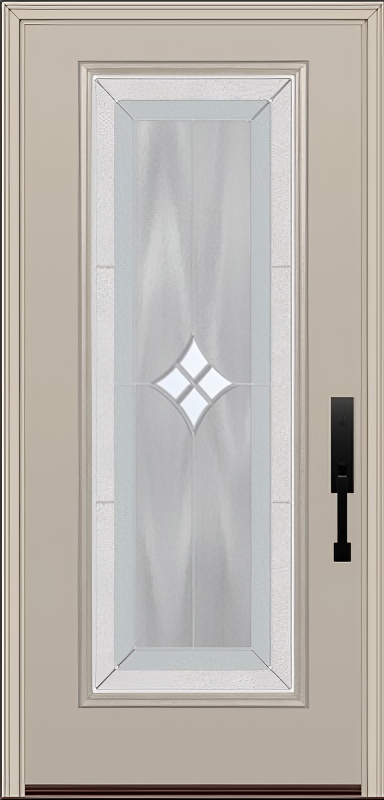 ProVia Legacy Single Entry Door 460 Style Aria Decorative Glass with Zinc Caming and Low-E - Doors and Beyond