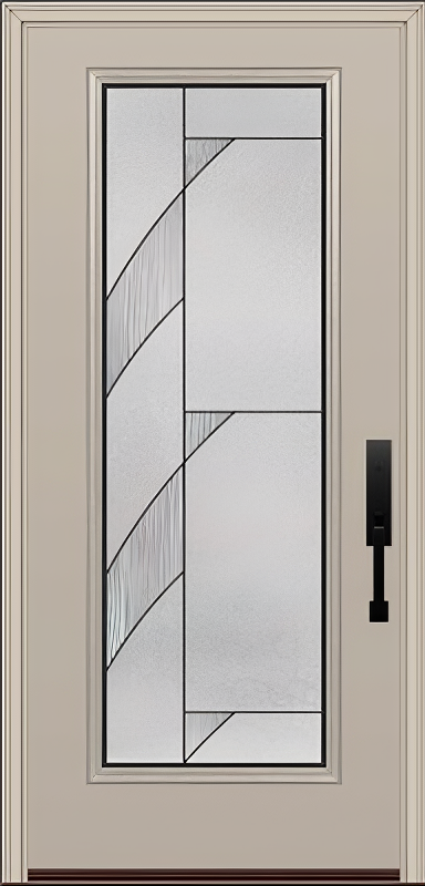 ProVia Legacy Single Entry Door 460 Style Tidal Decorative Glass with Patina Caming and Low-E - Doors and Beyond