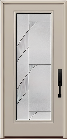 ProVia Legacy Single Entry Door 460 Style Tidal Decorative Glass with Patina Caming and Low-E - Doors and Beyond