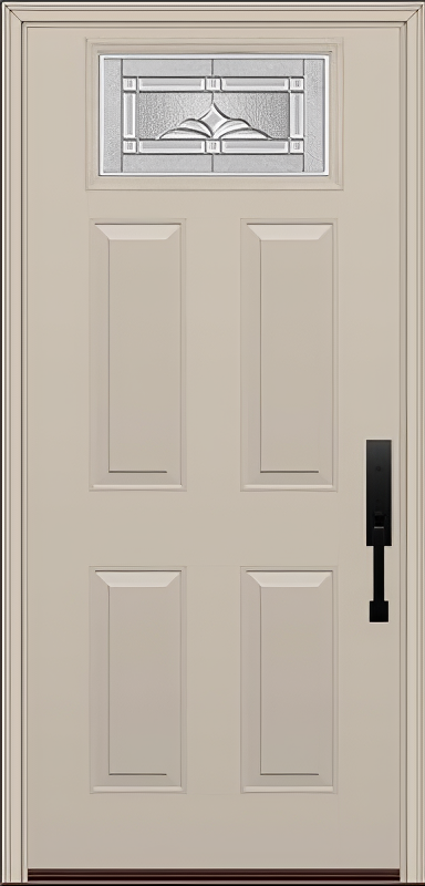 ProVia Legacy Single Entry Door 420 Style Somerset Decorative Glass with Zinc Caming and Low-E - Doors and Beyond