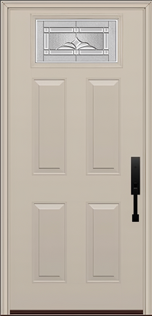 ProVia Legacy Single Entry Door 420 Style Somerset Decorative Glass with Zinc Caming and Low-E - Doors and Beyond