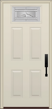 ProVia Legacy Single Entry Door 420 Style Somerset Decorative Glass with Zinc Caming and Low-E - Doors and Beyond