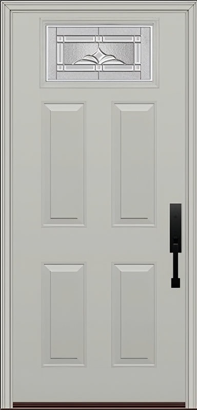 ProVia Legacy Single Entry Door 420 Style Somerset Decorative Glass with Zinc Caming and Low-E - Doors and Beyond