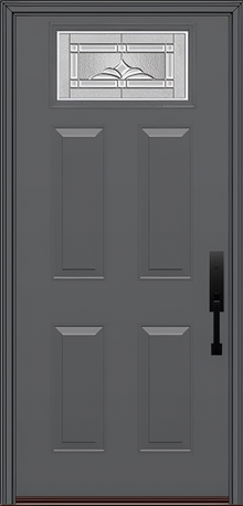 ProVia Legacy Single Entry Door 420 Style Somerset Decorative Glass with Zinc Caming and Low-E - Doors and Beyond