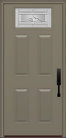 ProVia Legacy Single Entry Door 420 Style Somerset Decorative Glass with Zinc Caming and Low-E - Doors and Beyond