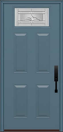 ProVia Legacy Single Entry Door 420 Style Somerset Decorative Glass with Zinc Caming and Low-E - Doors and Beyond